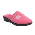 thumbnail image 4 of Women Fashion Slip on Slippers Snowflake Design Flock Material Semi Enclosed Toe Soft Sole Casual Slide Sandals, 4 of 4
