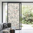 thumbnail image 3 of Spring Flowers Window Privacy Film,Blue Pink Floral Leaves Farmhouse Vintage Plants Static Cling UV Sun Blocking Window Tint Day and Night,Non-Adhesive One Way Privacy Cover 35.4''x78.7'', 3 of 7