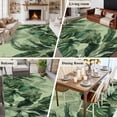 thumbnail image 5 of Palm Leaves Tropical Area Rugs 8'x10', Washable Small Throw Rugs for Living Room Patio, Green Botanical Summer Green Ombre Indoor Outdoor Rug Non-Slip Low Pile Carpet Runner Reversible Floor Mats, 5 of 8