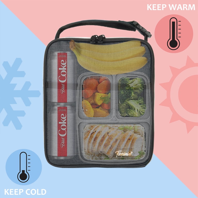 Tirrinia Insulated Lunch Bag, 9 Can Capacity, Charcoal photo 2