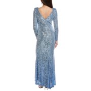 Eliza J womens Sequin Maxi Dress, 8, Metallic