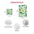 thumbnail image 7 of St. Patrick's Day Kitchen Dish Towels for Drying Dishes Set of 3, Spring Lucky Green Shamrock Cloud Blue Waffle Weave Microfiber Hand Tea Bathroom Towels Quick Dry & Absorbent Towel 12x12, 7 of 7