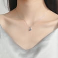 thumbnail image 4 of 925 Sterling Silver Hypoallergenic 0.5ct Solitaire Moissanite Pendant Necklace for Women, Birthday/Anniversary Gift, 4 of 5