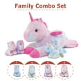 thumbnail image 3 of Niuniu Daddy 19'' Weighted Unicorn Stuffed Animal Soft Giant Mommy Unicorn with 4 Baby  Plush Toys, 3 of 11