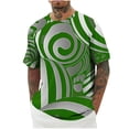 thumbnail image 2 of Wancir Chemises pour Hommes en Solde Mode Décontractée Imprimé Sport Manches Courtes Col Rond Blouses Chemises, 2 of 4
