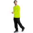 thumbnail image 3 of Wrangler Workwear Men's Long Sleeve Performance Work Pocket T-Shirt, Size S-5XL & LT-4XLT, 3 of 8