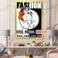 thumbnail image 3 of Designart 'Style Passion Life Fashion Woman IV' Vintage Framed Art Print, 3 of 4