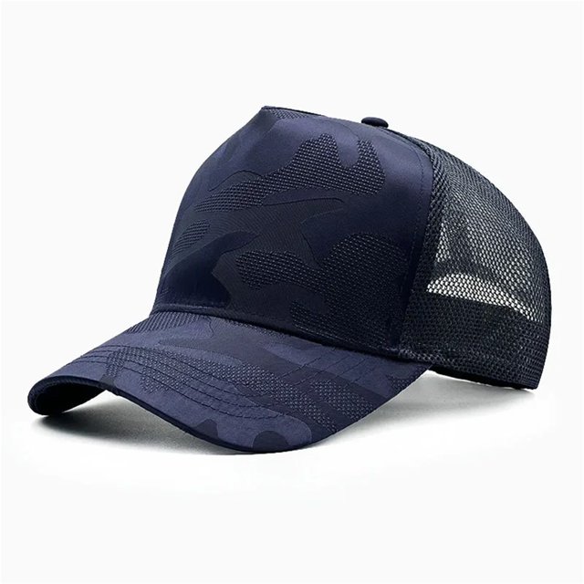 Deeper large size Quick Drying Camouflage Baseball Caps Big bead Mesh Dad Hat Men Plus Size 65cm Adjustable Snapback Caps