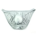 thumbnail image 6 of Men Low Waist Breathable Big Pouch Briefs Swim Trunks Swimming Pants, 6 of 9