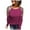 Hot Pink, variant on Sequin Sparkle Tops for Women Raglan Tunic Patchwork Long Sleeves Round Neck Casual Party Pullovers Blouses Sweatshirts Basic Tee Pullover T Shirts