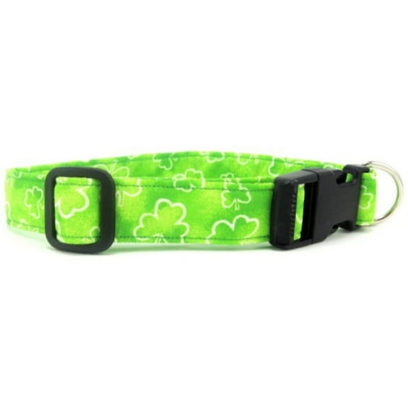 Tossed Clovers Dog Collar - Size - Medium