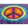 thumbnail image 2 of GZHJMY Peace Sign Tie Dye Watercolor Area Rug Living Room Rugs - 5'3" x4 Abstract Large Soft Indoor Washable Rug Low Pile Carpet for Bedroom Dining Room Office Carpet Runner, 2 of 6