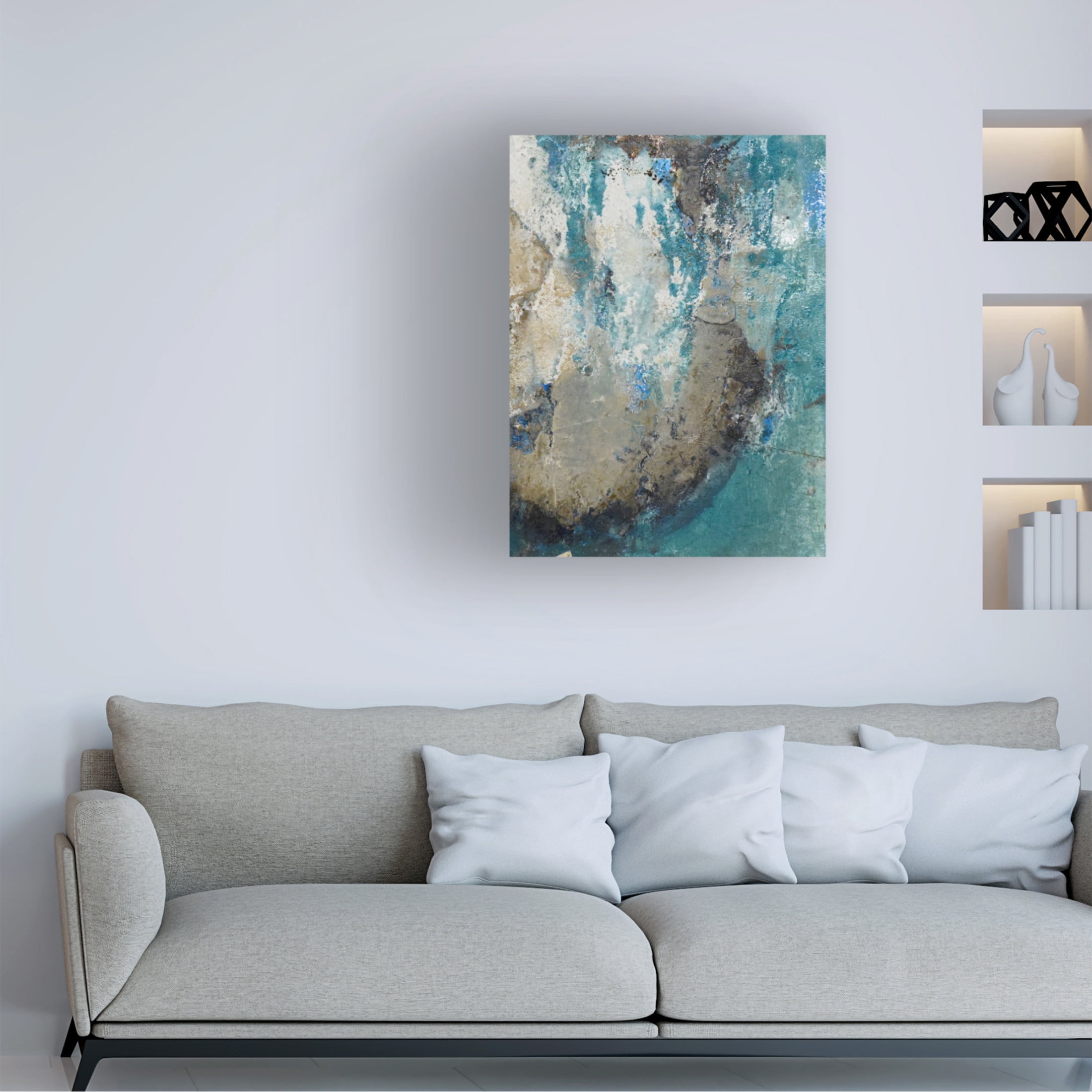 Canvas Wall Art - Deb Chaney 'Drumbeg' Wall Art for Living Room, Bedroom, or Office Décor by Trademark Fine Art - 18 x 24 Inches