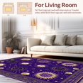 thumbnail image 2 of Flatwoven High Traffic Area Rug, Elegant Galactic Minimalist Touch, Non Slip, Stain Resistant, Washable Area Rugs for Living Room, Bedroom(Purple, 8X10), 2 of 8