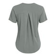 thumbnail image 7 of ZGRBOU Soft Workout Tops for Women UPF 50+ Sun Protection Athletic Shirts Short Sleeve Curved Hem Basic Running Tee Shirts, 7 of 7