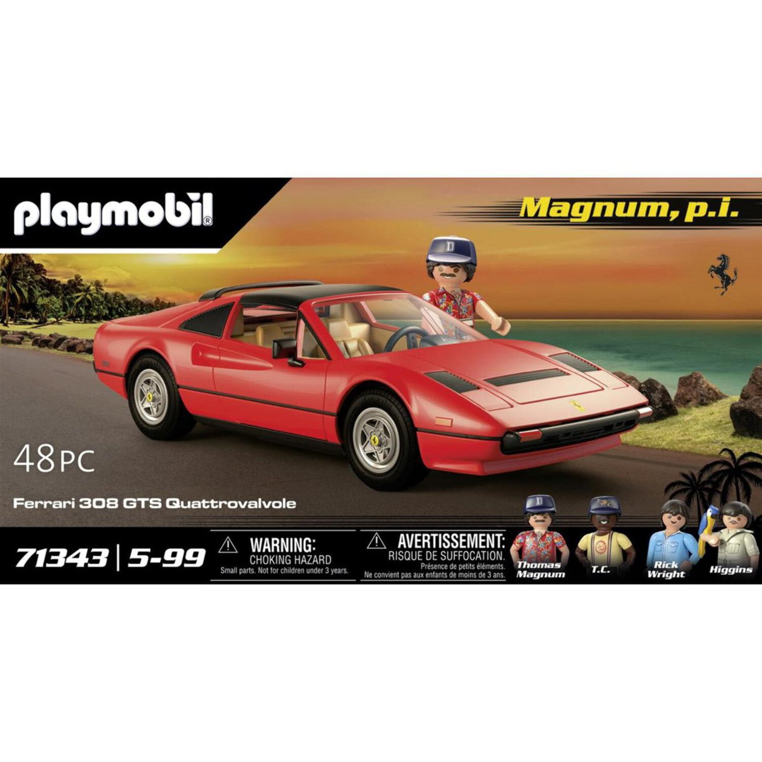 Playmobil 71343 Magnum P.I. Ferrari 308GT - Walmart.com