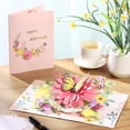 thumbnail image 4 of Pop Up Birthday Cards For Women&Wife, Beautiful Flowers and Monarch Butterfly, Elegant, Floral 3D Happy Birthday Greeting Cards, Ideal Gift for Mom, Sister, Her, Grandma, Aunt, Daughter, Stepmother, 4 of 6