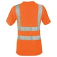 thumbnail image 2 of Women's High Visibility Short-Sleeve T-Shirt with Pocket, Type R Class 2, Orange, XL, SAFEGEAR, 2 of 2