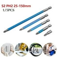 thumbnail image 3 of Hex Shank Magnetic Anti Slip Long Reach Electric Screwdriver 25-150mm Bits PH2, 3 of 4