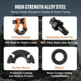 thumbnail image 3 of VEVOR 2 Pack 3/4" D Ring Shackle with 7/8" Screw Pin 66139 lbs Break Strength, 3 of 9