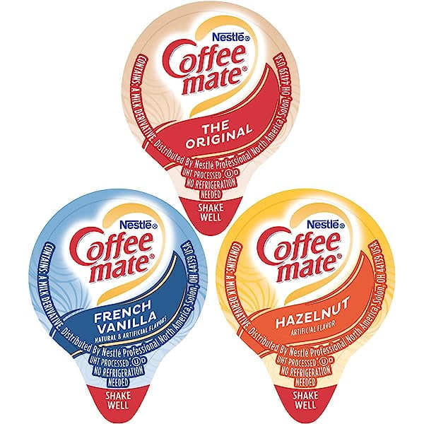 Coffee mate Liquid Creamer Singles Variety Pack, Individual Creamers
