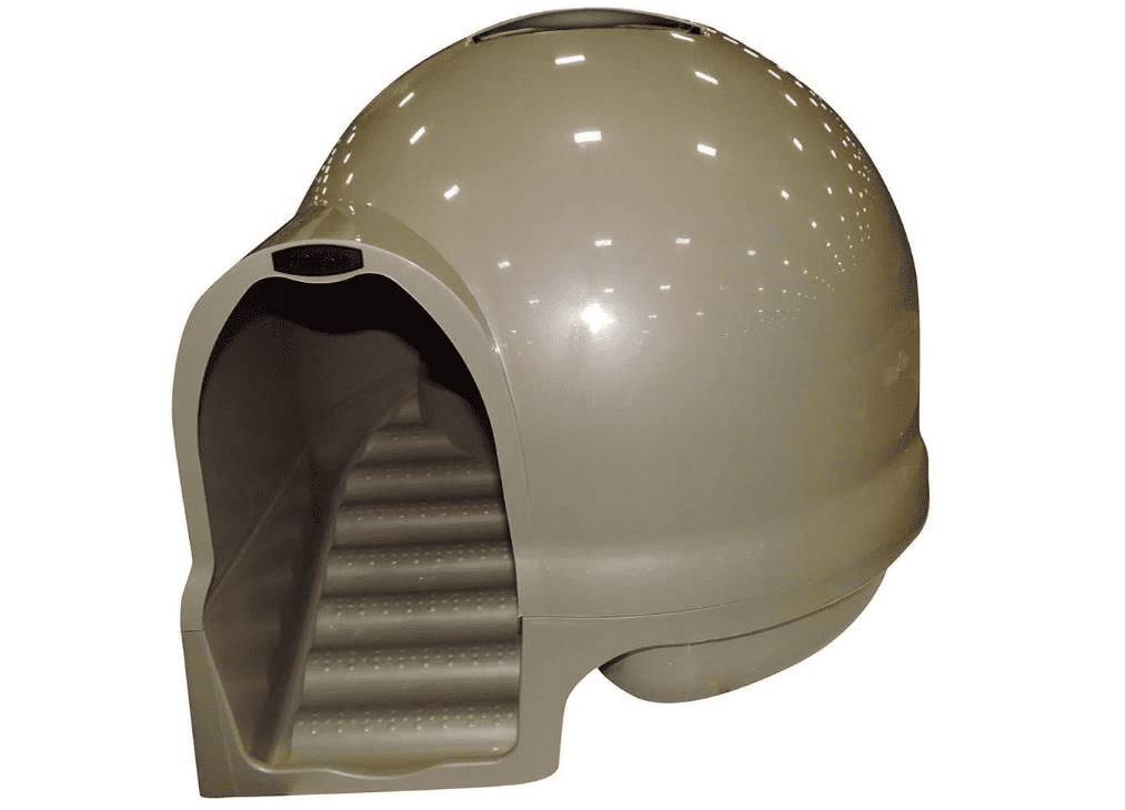 Petmate Large Pet Kitty Kitten Booda Dome Clean Step Litter Box 95 Recycled Brushed Nickel Walmart
