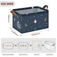 thumbnail image 7 of Yayeee Foldable Storage Basket for Shelves with Handles Waterproof Cloth Bins, Christmas Whimsy, 7 of 7