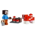 thumbnail image 2 of LEGO Minecraft Mini Set: Steve with Mooshroom Cow Minifigure, 2 of 5