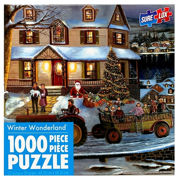 Sure Lox Winter Wonderland 1000 Piece Puzzle - Tractor Village Tours