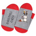 thumbnail image 4 of Christmas Stockings Unisex Print Color Block Letter Warm Slipper Socks Soft Warm Thick, 4 of 5