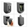 thumbnail image 2 of Wall Mounted Key Safe Box , Mini Key Storage Cabinet Password Metal Key Storage Box With Waterproof Cover ,Security and Anti-Theft, 2 of 6
