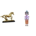 thumbnail image 1 of Figura de caballo,Escultura de caballo en miniatura coleccionable,Estatua de animal de adorno de caballo de resina para decoración del hogar,Muñeca geisha japonesa,Adorno tradicional de, 1 of 8