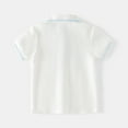 thumbnail image 5 of LYMAYTER 2-7Y Toddler Baby Boys T-Shirt Kids Casual Summer Button Lapel Tees Solid Color Pullover Top Shirt Indoor Outdoor Sports Tees, 5 of 9