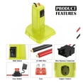 thumbnail image 3 of 2pcs Battery Adapter Converter for Ryobi 18V ONE+ - Power Wheels Adapter Conversion Kit with On/Off Switch, Fuse Protection & Wire Connectors, 3 of 8