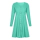 thumbnail image 4 of Vestidos Para Mujer Vestidos de Otoño Casual Otoño Sólido Erógeno Cuello en U Botones Manga Larga Cintura Vestido Odeerbi  ODB132539, 4 of 8