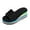 Black, variant on Slippers for Women,Ladies Shoes Summer Fashion Beach Sandals Nesh Elastic Band Wedge Sandals,Womens Slippers,Hot Pink,6