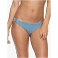 thumbnail image 2 of roxy women's solid softly love 70s bikini bottom, blue shadow, xs, 2 of 3