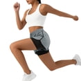 thumbnail image 4 of Zorckvet Womens Drawstring Shorts Wide Leg Casual Fashion with Pockets Stretch Short for Ladies, 4 of 7