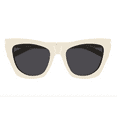 thumbnail image 2 of Saint Laurent SL 214 KATE-035 Cream Cat-Eye Sunglasses -Bold Retro Style for womens, 2 of 5