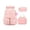 Pink, variant on Color Block Backpack for School Kids Cute Backpacks for Girls Elementary Lighweight Bookbag with Lunch Box Pencil Case 3 in 1