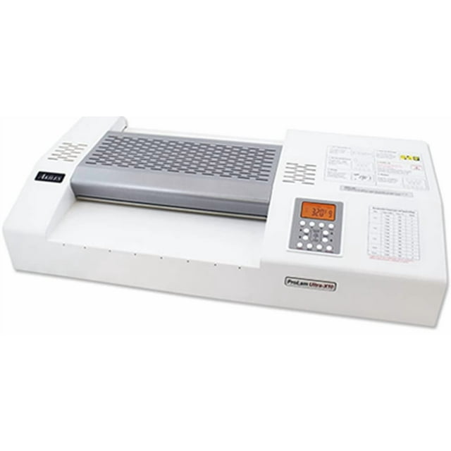 Akiles APLULTRA-X10 Modèle ProLam Ultra-X10 Qualité Commerciale Plastifieuse à Rouleau 10 avec 2 Réglages de Mémoire Programmables, Capacité de Goulot 13 Pouces (330 mm), Épaisseur de Pochette Max 14 mil (350 mic)