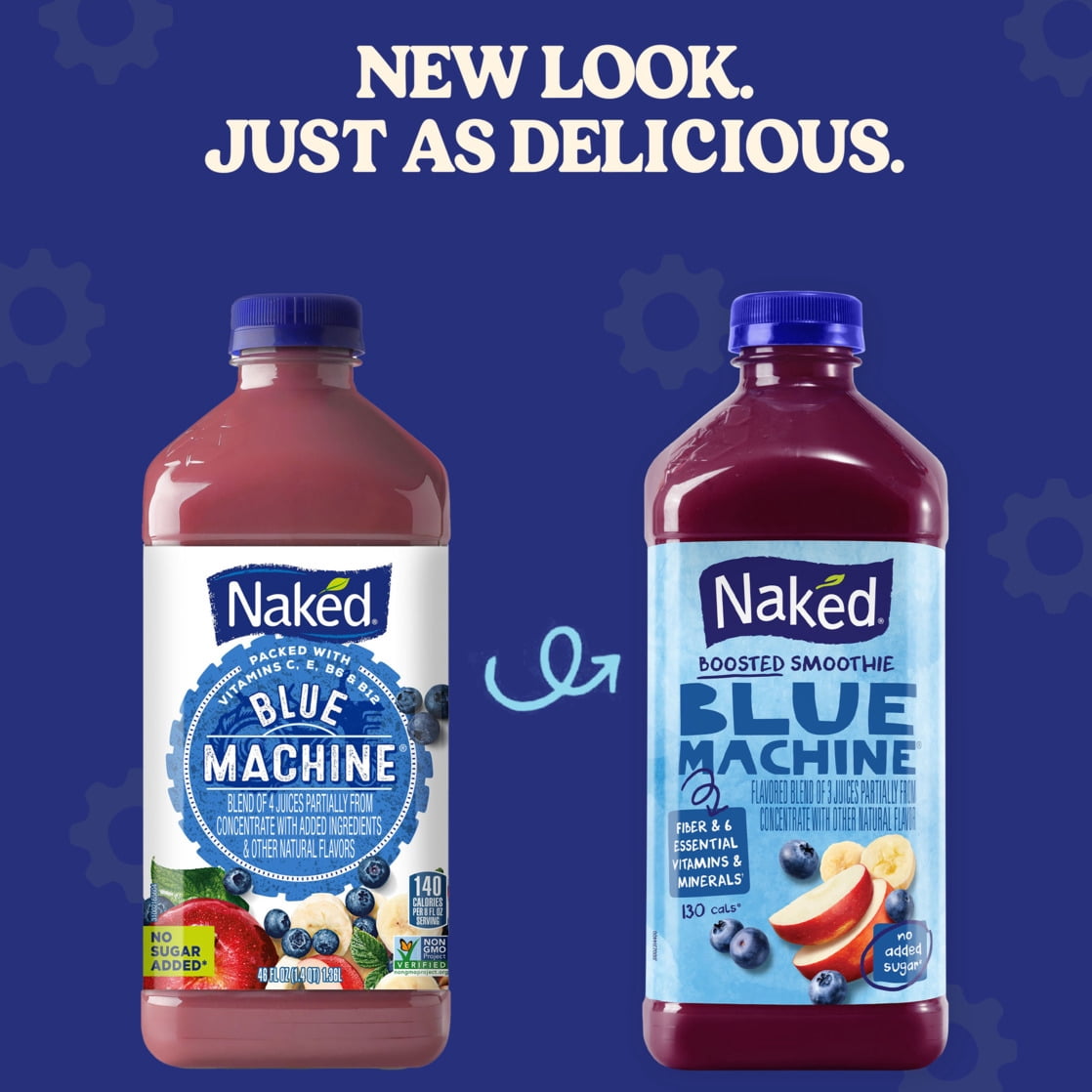 Naked Boosted Smoothie Blue Machine, 46 fl oz Bottle