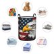 thumbnail image 4 of Balery American Bald Eagle Cesta de ropa redonda con asas, impermeable, independiente, para ropa, juguetes, dormitorio y familia-Small, 4 of 6