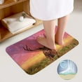 thumbnail image 3 of Sunset Sky Bathroom Rugs, 2 Pieces Bath Rug Mat U Shaped Toilet Rugs, Soft Absorbent Bath Rugs, Machine Washable, Non-Slip Bath Mats For Tub, Shower And Bath Room, 3 of 6
