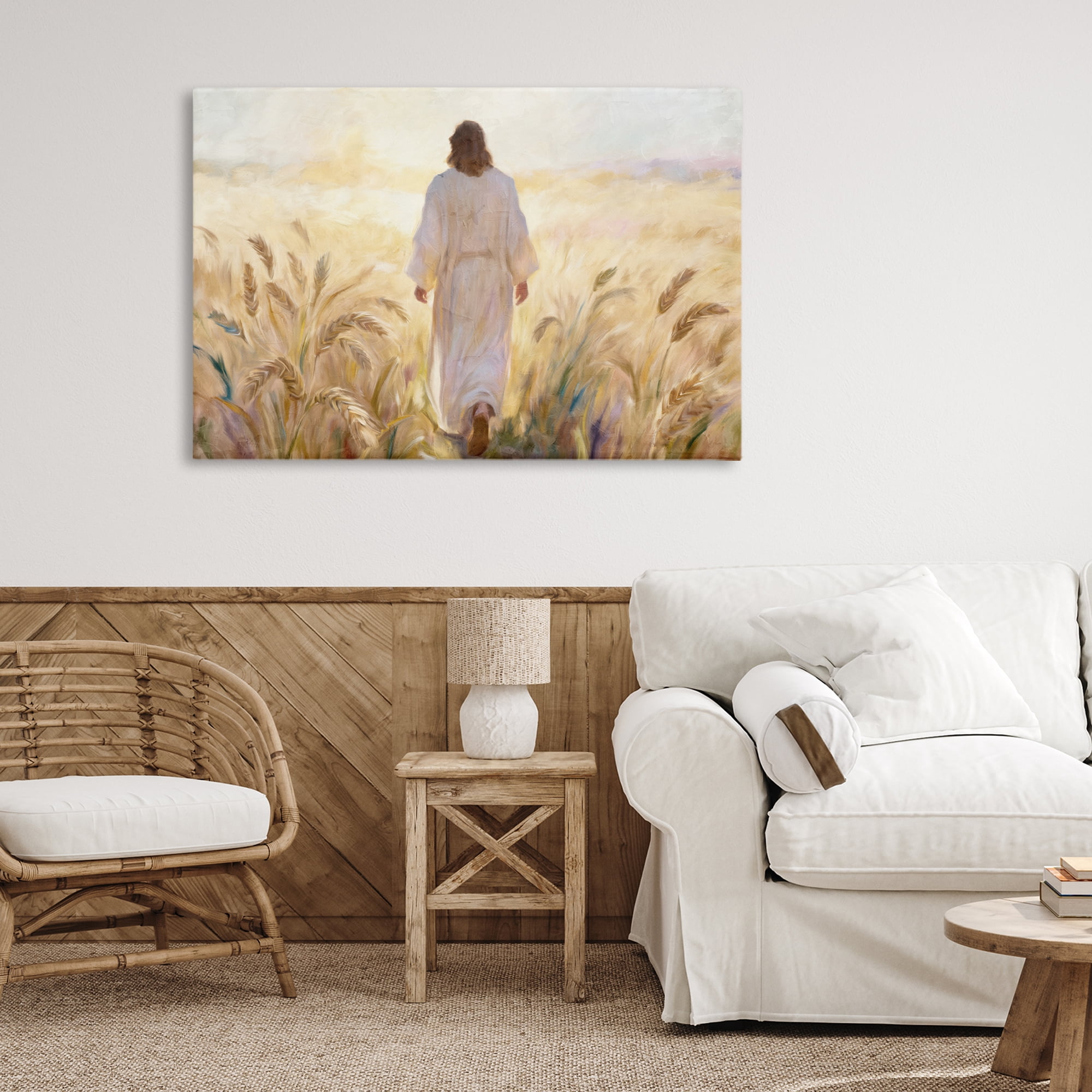 Stupell Industries In His Steps Walking Faithfully Canvas Wall Art, design by Kim Allen