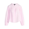thumbnail image 5 of Scoop Women's Flowy Cotton Blouse with Long Sleeves, Sizes XS-XXL, 5 of 5