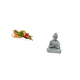 thumbnail image 5 of CoudarTitie Monkey Statue Miniature Figurine Joseph Statue Buddha Statue Meditating Sandstone Resin Ornament with Lifelike Details Suitable for Home Office Garden, 5 of 8