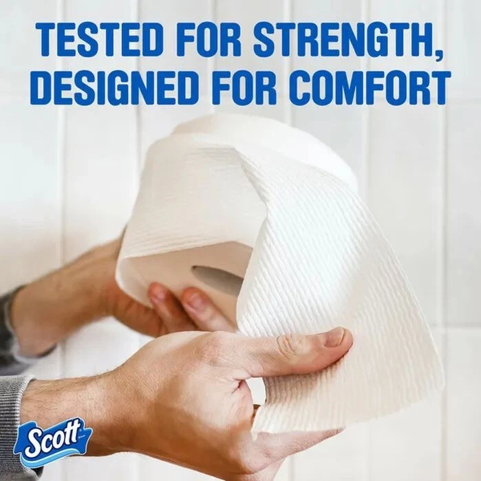 CIRCLE- 4 Pack- ( 4X4) Total 16 Rolls Scott Comfort Plus Toilet Paper Rolls Tissue Paper