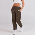thumbnail image 4 of Women's Sports Pants Loose Casual High Waisted Exercise Straps Bottom Jogging Pants, 4 of 4