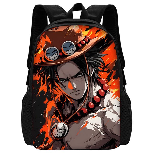 Conjunto de 3 piezas para niños, mochila escolar con bolsa de almuerzo, bolsas de lápices, mochilas escolares para zorros Roronoas